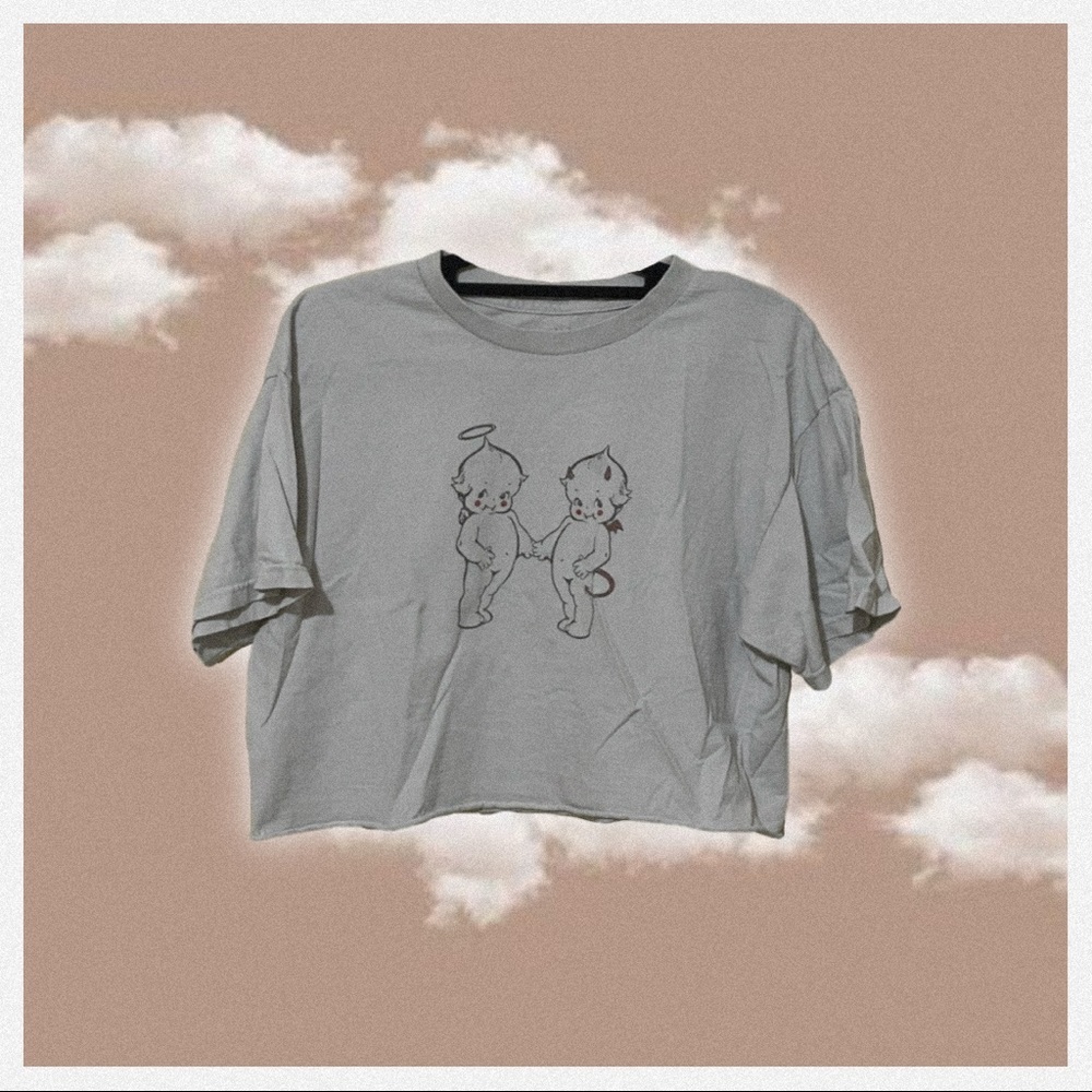 ♥︎Brandy Melville/John Galt Baby Angel/Devil Tee♥︎